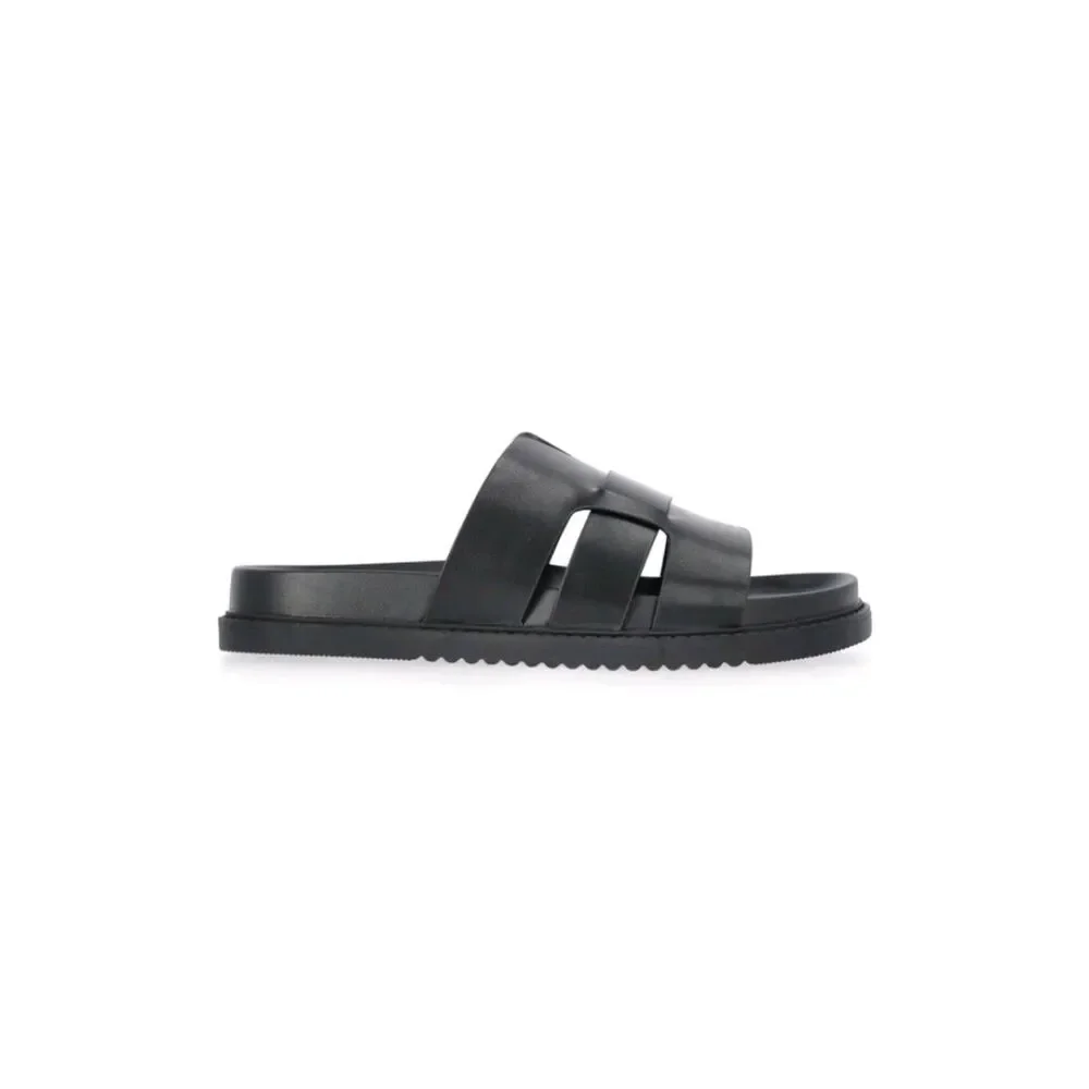Madden NYC M-arcco Slide Sandals Black Men's Sise 10 NWT Original Box.